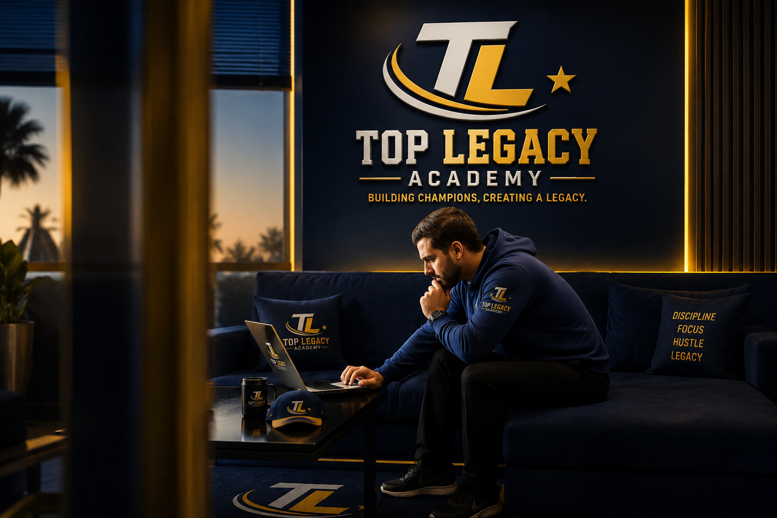 Top Legacy Academy athlete lounge